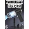 Üflemeli Güçlü Vakumlu Ev Ofis Araç Süpürgesi El Süpürgesi Şarjlı