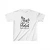 Unisex Çocuk Baskılı T-Shirt - Beyaz