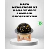 USB Projeksiyon Gece Lambası ve Hava Nemlendirici – Aromaterapi Destekli Taşınabilir Mini