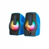 USB RGB Işıklı 1+1 6W Multimedya Hoparlör Seti
