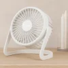 USB Şarjlı Masaüstü Fan 14.5x14.1 cm PVC Gövde