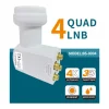 Uydu LNB Quad (4 Çıkış) 0.1dB 4K Ultra HD Universal