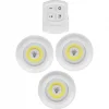 Uzaktan Kumandalı Yapışkanlı 3lü Led Spot Lamba