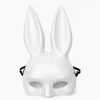 Uzun Kulaklı Beyaz Lüks Tavşan Maskesi