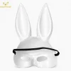 Uzun Kulaklı Beyaz Lüks Tavşan Maskesi