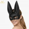 Uzun Kulaklı Siyah Lüks Tavşan Maskesi