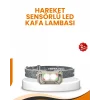 Uzun Menzilli Sensörlü LED Kafa Lambası Kamp ve Yürüyüş
