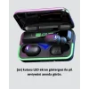 Uzun Pil Ömürlü E10 Powerbank Bluetooth Kulaklık LED Gösterge