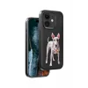 Venco Apple iPhone 11 Uyumlu Perma Desenli Kapak - Siyah