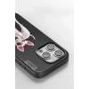 Venco Apple iPhone 14 Pro Max Uyumlu Perma Desenli Kapak - Siyah