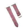 Apple Watch 42mm Uyumlu Creeper Desenli Kordon - Pembe