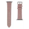 Apple Watch 42mm Uyumlu Karo Motif Kordon - Pembe