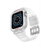 Apple Watch 42mm Uyumlu KR401 Silikon Kordon - Şeffaf