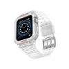 Apple Watch 42mm Uyumlu KR401 Silikon Kordon - Şeffaf