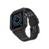 Apple Watch 42mm Uyumlu KR401 Silikon Kordon - Siyah