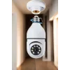 Wifi Kamera Duylu Ampul Görünümlü 360 Derece Dönebilen Ev Kamerası