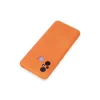 Xiaomi Redmi 12c Kılıf Nano İçi Kadife Silikon - Turuncu