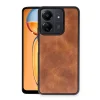 Xiaomi Redmi 13c Kılıf Aras Deri Kapak - Taba