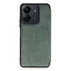 Xiaomi Redmi 13c Kılıf Flip Cover - Koyu Yeşil