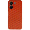 Xiaomi Redmi 13c Kılıf Petek Silikon Kapak - Kırmızı