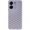 Xiaomi Redmi 13c Kılıf Petek Silikon Kapak - Lila