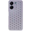 Xiaomi Redmi 13c Kılıf Petek Silikon Kapak - Lila