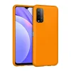 Xiaomi Redmi 9t Kılıf Nano İçi Kadife Silikon - Turuncu