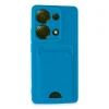 Xiaomi Redmi Note 13 Pro 4g Kılıf Kelvin Kartvizitli Silikon - Mavi