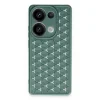 Xiaomi Redmi Note 13 Pro 4g Kılıf Petek Silikon Kapak - Koyu Yeşil