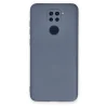Xiaomi Redmi Note 9 Kılıf Nano İçi Kadife Silikon - Gri