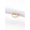 Yassı Gold Renk Ayarlanabilir Yüzük