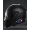 Yeni Nesil Bluetooth 5.3 Motosiklet Intercom RGB Işıklı 1000m Mesafeli