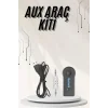 Yeni Nesil Bluetooth Aux Araç Kiti Siyah TV Tablet Telefon Araç Araba