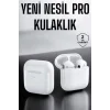 Yeni Nesil Pro Bluetooth Kulaklık Uzun Pil Ömrü Beyaz