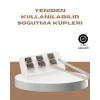 Yeniden Kullanılabilir 304 Çelik Metal Buz Küpleri 4lü Set
