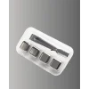 Yeniden Kullanılabilir 304 Çelik Metal Buz Küpleri 4lü Set