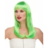 Yeşil Renk Uzun Düz Parti Peruğu