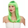 Yeşil Renk Uzun Düz Parti Peruğu