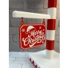 Yılbaşı Tabelalı Dekoratif Lamba Merry Christmas Işıklı Tasarım