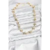Yıldız Model Pirinç Gold Renk Kadın Kolye