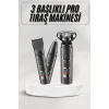 Yüksek Performanslı 3 Başlıklı Profesyonel Şarjlı Islak ve Kuru Kullanıma Uygun