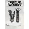 Yüksek Performanslı 3 Başlıklı Profesyonel Şarjlı Islak ve Kuru Kullanıma Uygun
