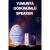 Yumurta Şeklinde Su Dalgalı Bluetooth Speaker Lamba Renkli Şarjlı