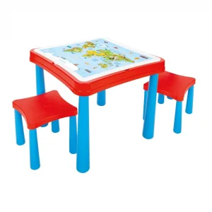 03 477 ÇALIŞMA MASASI KIRMIZI MAVİ