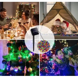 100 Led RGB Solar 12m