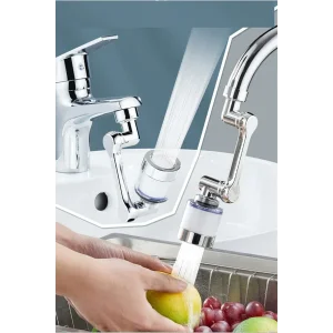 1080 ° Derece Dönebilen Filtreli Lavabo Musluk Başlığı