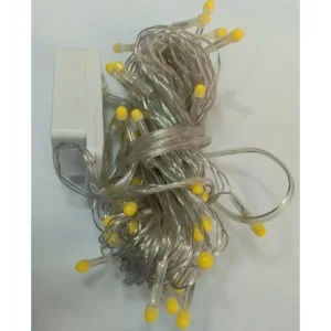 10m 100 Led Damla Uçlu Led Işık Beyaz Işık Şeffaf Kablo