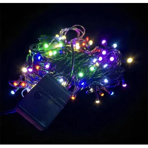 10m 100 Led Damla Uçlu Rgb Işık Siyah Kablo Mz-17-2