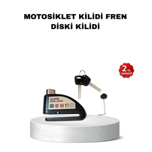 110 dB Alarmlı Disk Fren Kilidi Su Geçirmez Çelik Gövde Motosiklet Güvenlik