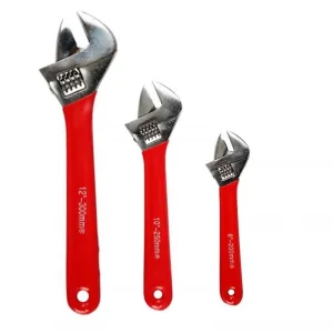 12 İnç (300 mm) İzoleli Kurbağacık İngiliz Anahtarı – Kaymaz Saplı, Profesyonel Kullanım